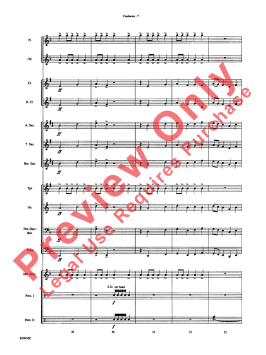 Voodoo Dance Concert Band scores gallery preview page 10