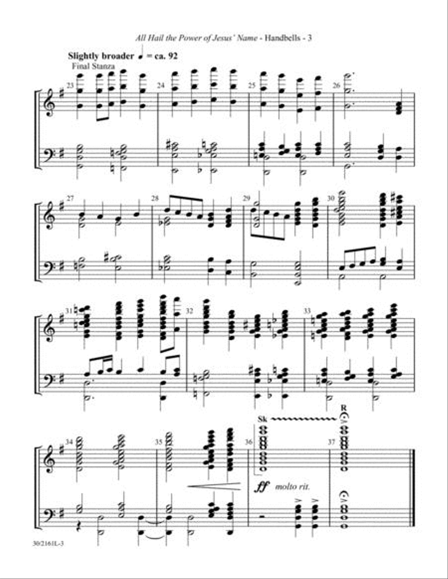Enhancements for Congregational Singing - Handbell Part (reproducible) 5-Octaves scores gallery preview page 5