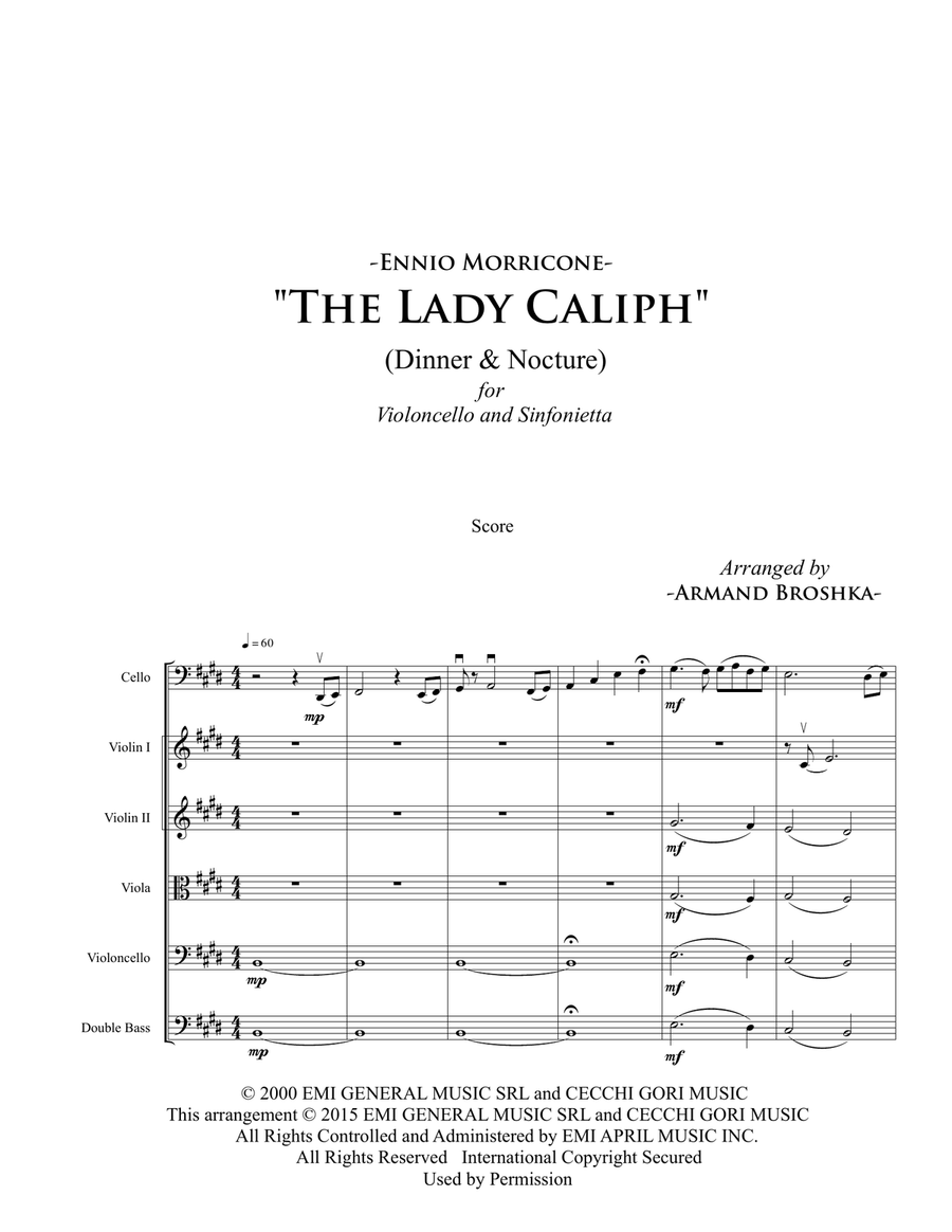 La Califfa Full Orchestra scores gallery preview page 2