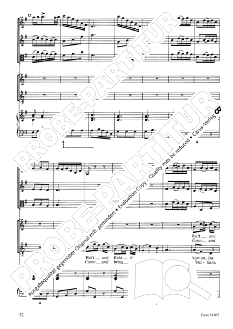 Christians, etch this blessed day (Christen, atzet diesen Tag) 4-Part scores gallery preview page 53