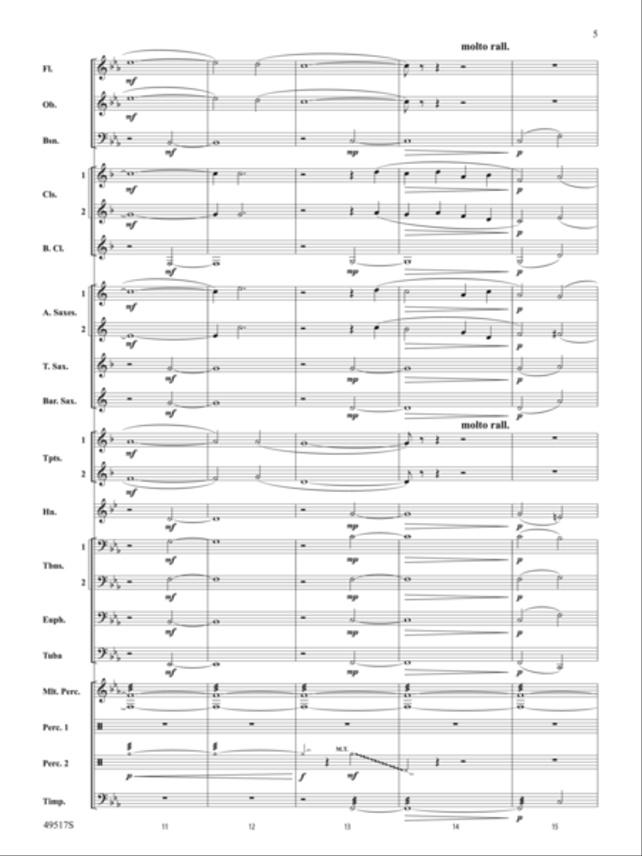 Starfall: Score Concert Band scores gallery preview page 5