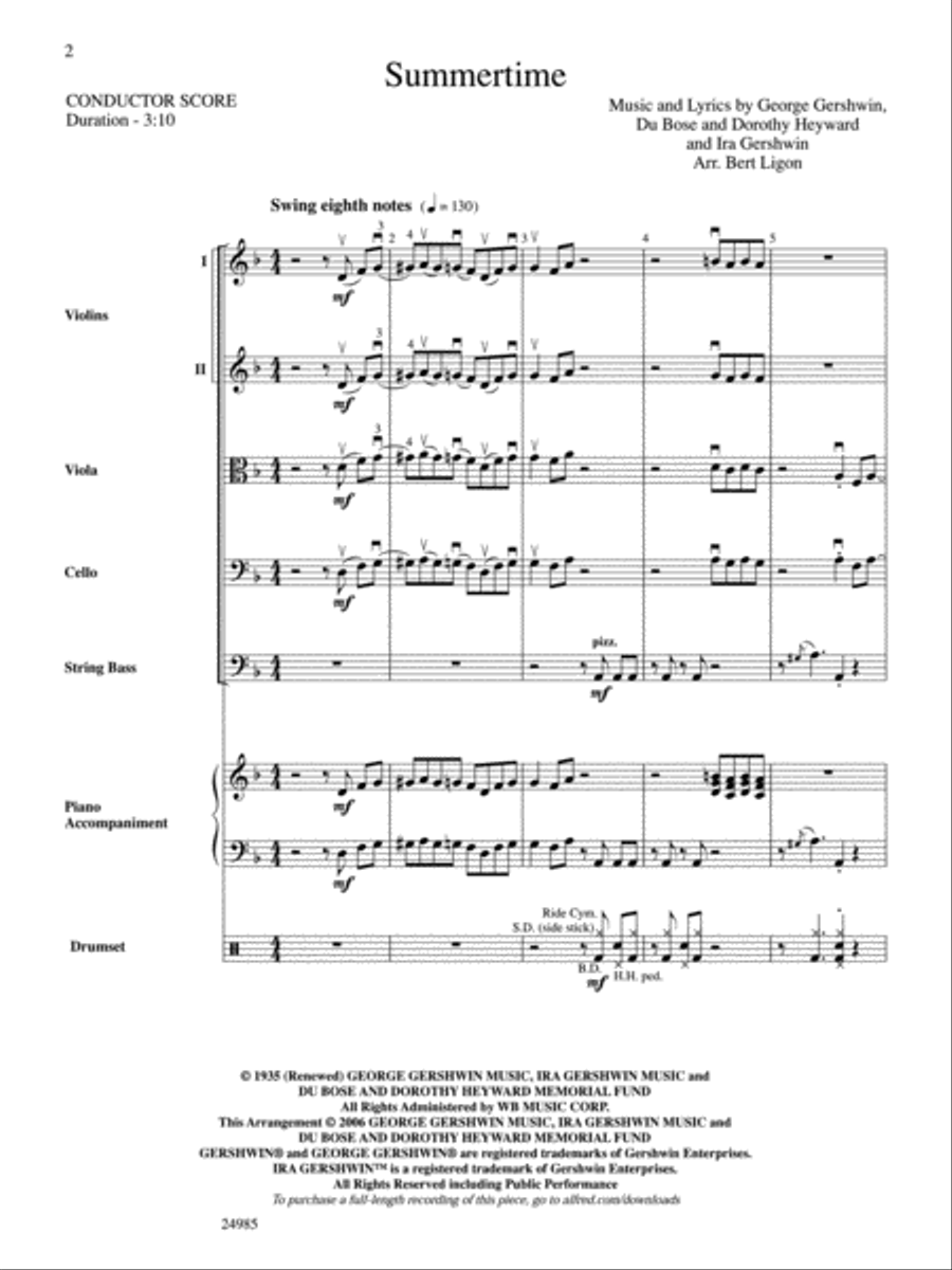 Summertime String Orchestra scores gallery preview page 2