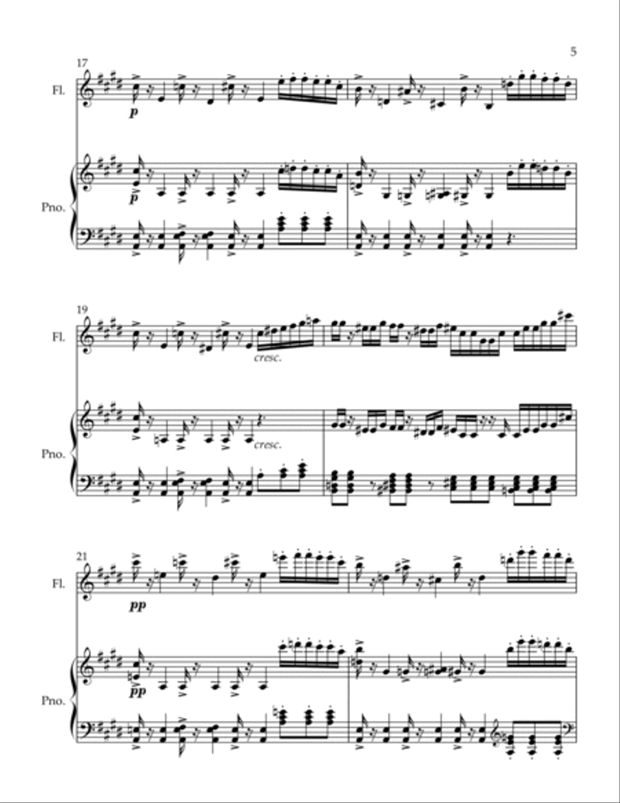 Adage Flute Solo scores gallery preview page 5