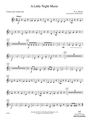 A Little Night Music: (wp) B-flat Tuba T.C.