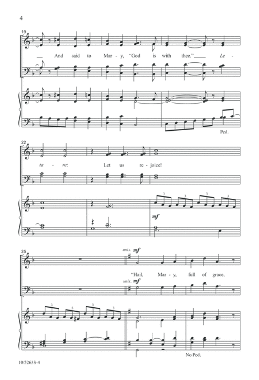 Gabriel, Archangel Bright 4-Part scores gallery preview page 4