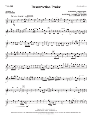 Resurrection Praise (arr. Stan Pethel) - Violin 1