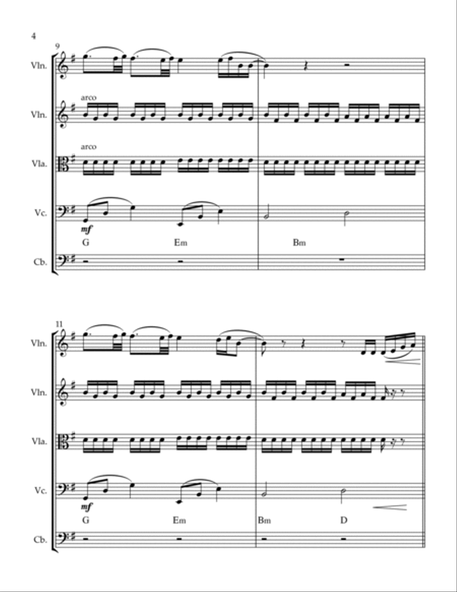 Butterflies String Quintet scores gallery preview page 6