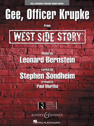 Book cover for Gee, Officer Krupke (from West Side Story)