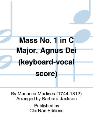 Mass No. 1 in C Major, Agnus Dei (keyboard-vocal score)