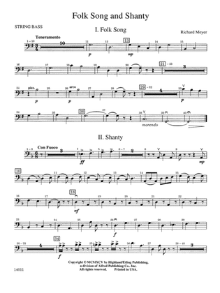 Folk Song and Shanty: String Bass