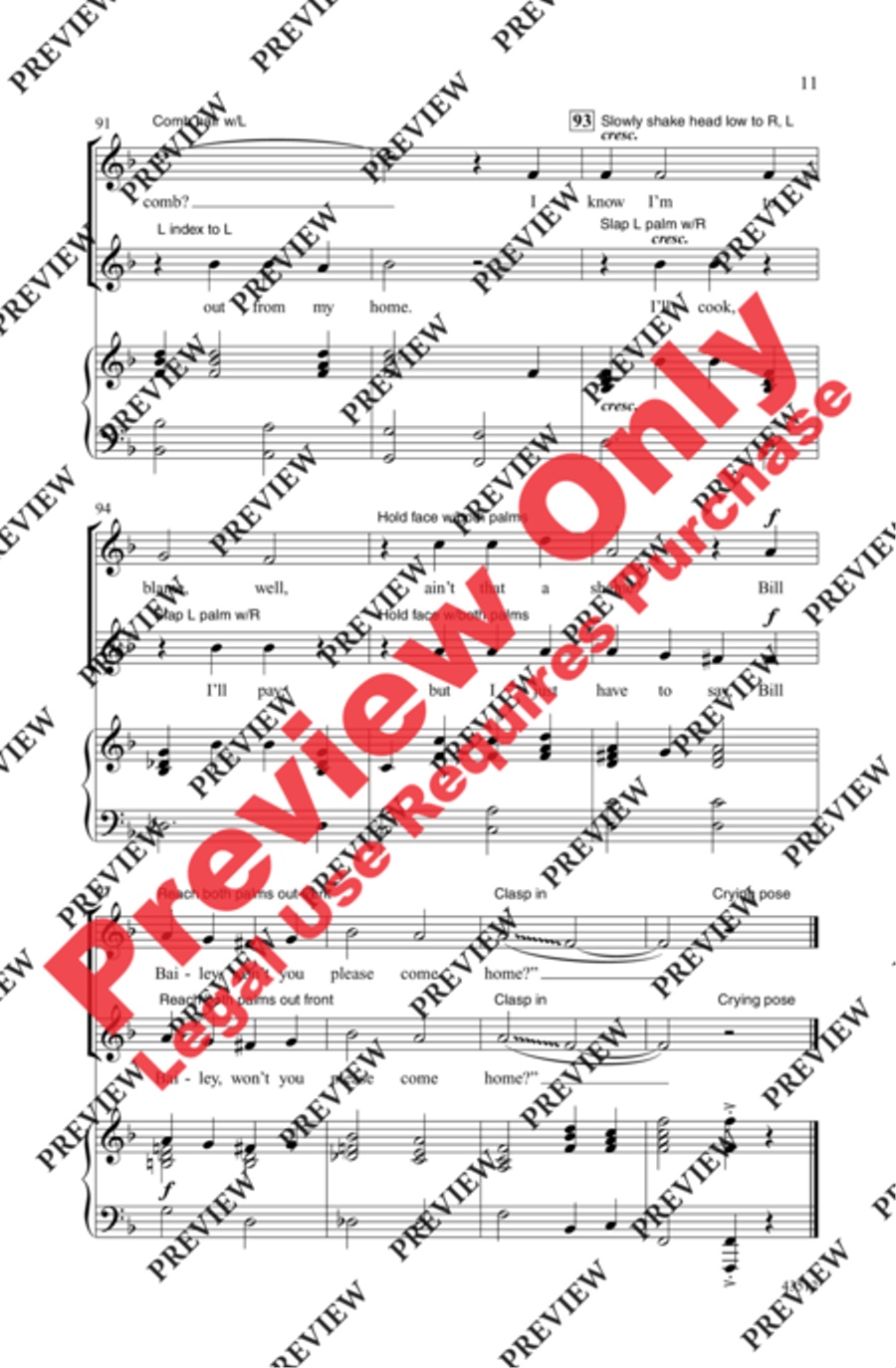 Bill Bailey Bill Bailey 2-Part scores gallery preview page 10