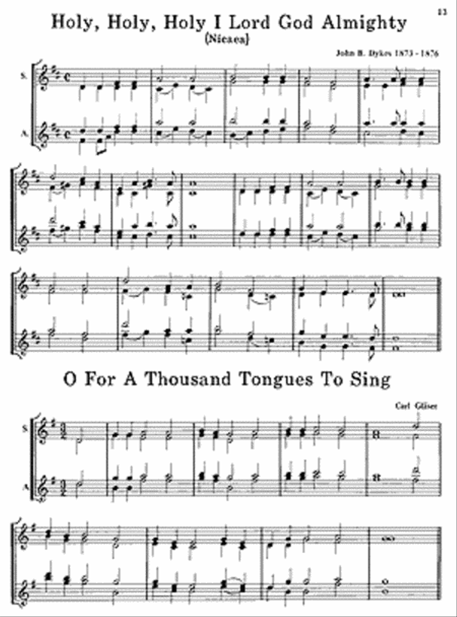 Hymns & Sacred Melodies for Recorder Recorder scores gallery preview page 3