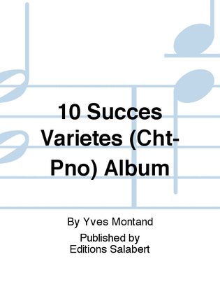 10 Succes Varietes (Cht-Pno) Album