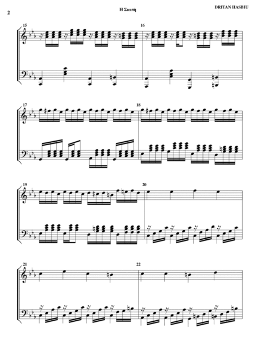 The Silence Piano Solo scores gallery preview page 2