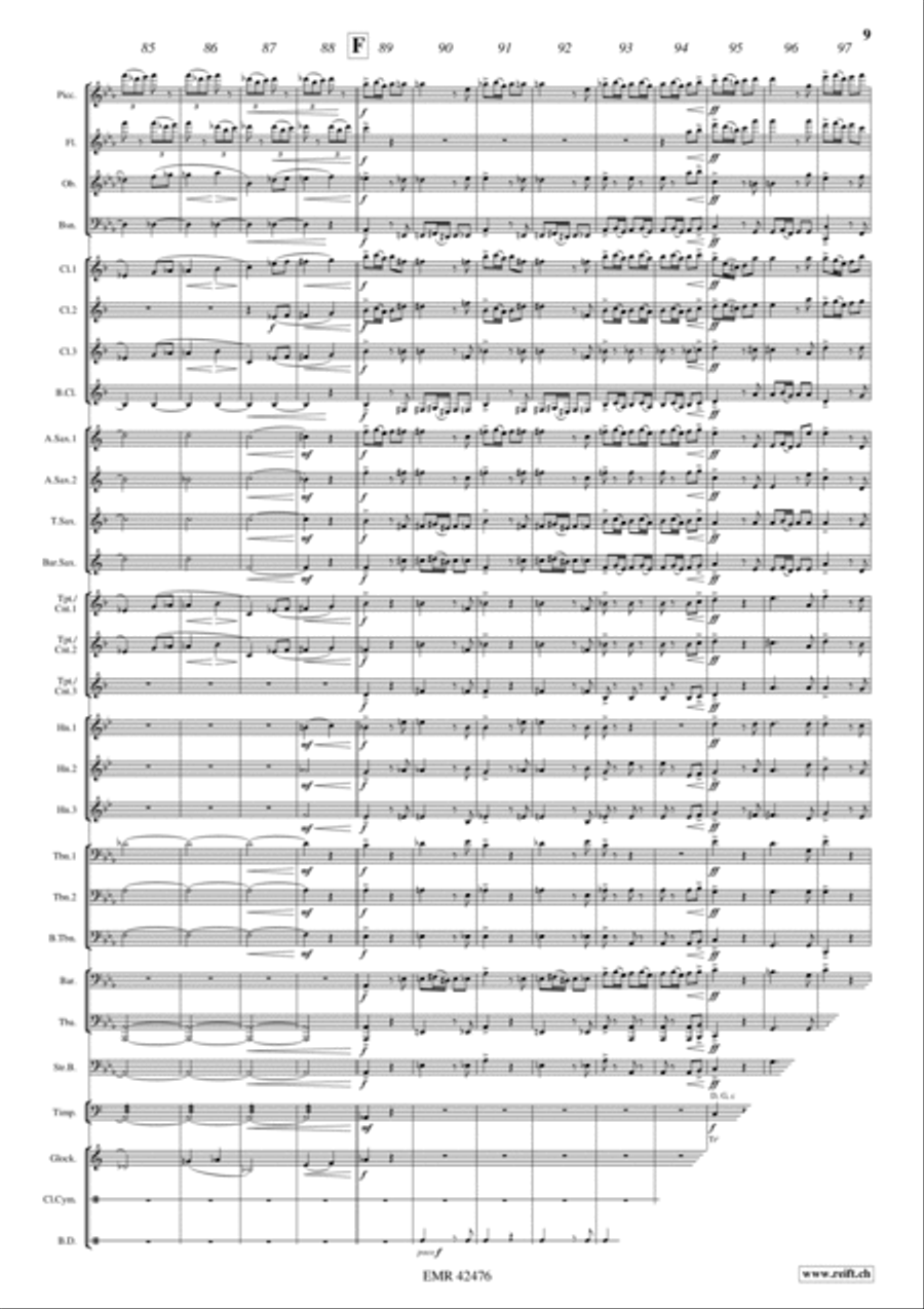 Bacchanale Bacchanale Concert Band scores gallery preview page 9