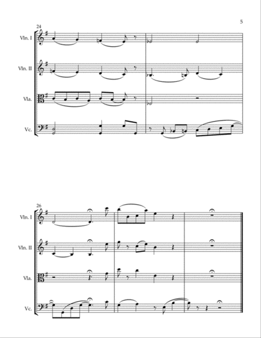 Nurse and I String Quartet scores gallery preview page 5