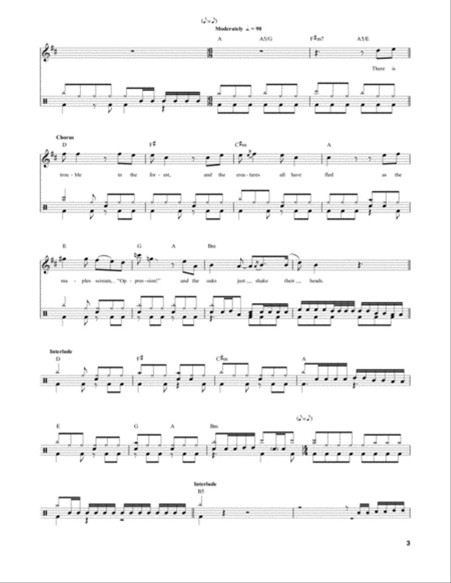 The Trees Drum Set scores gallery preview page 3