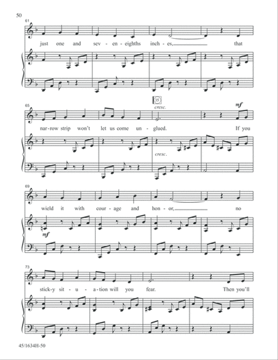Together Unison Choir scores gallery preview page 50