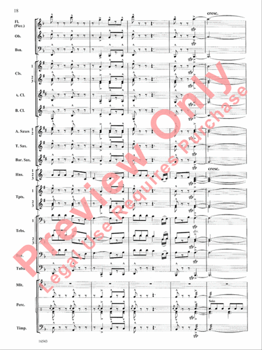 The Emerald Isle Concert Band scores gallery preview page 19