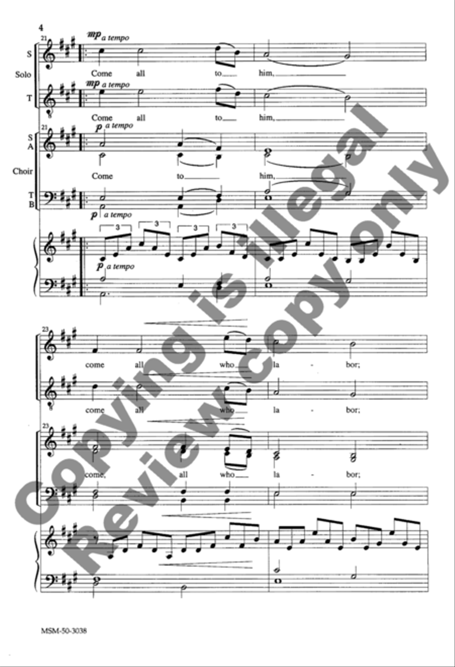 He Was Despised 4-Part scores gallery preview page 10