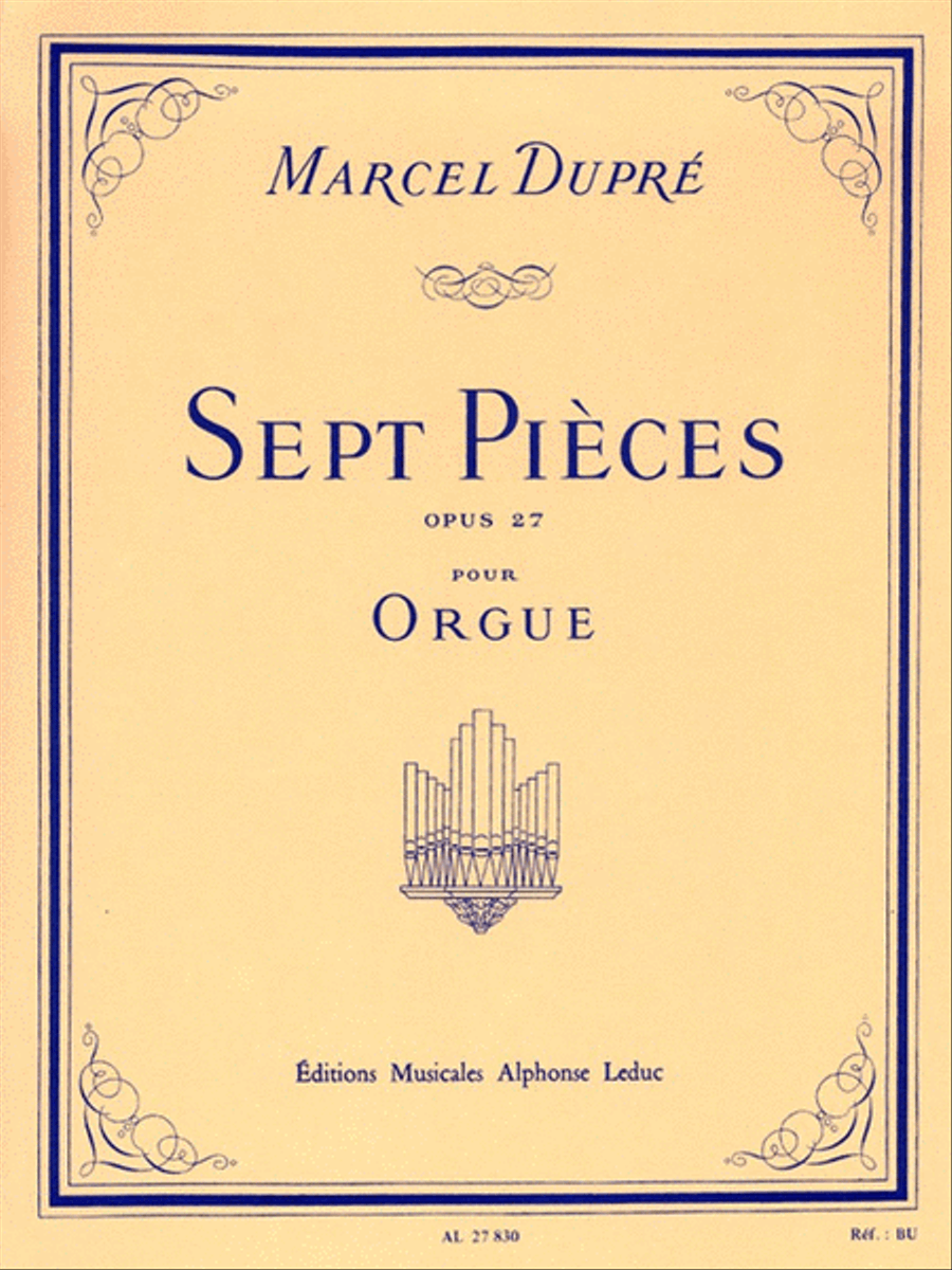Sept Pieces Op.27 Organ scores gallery preview page 1