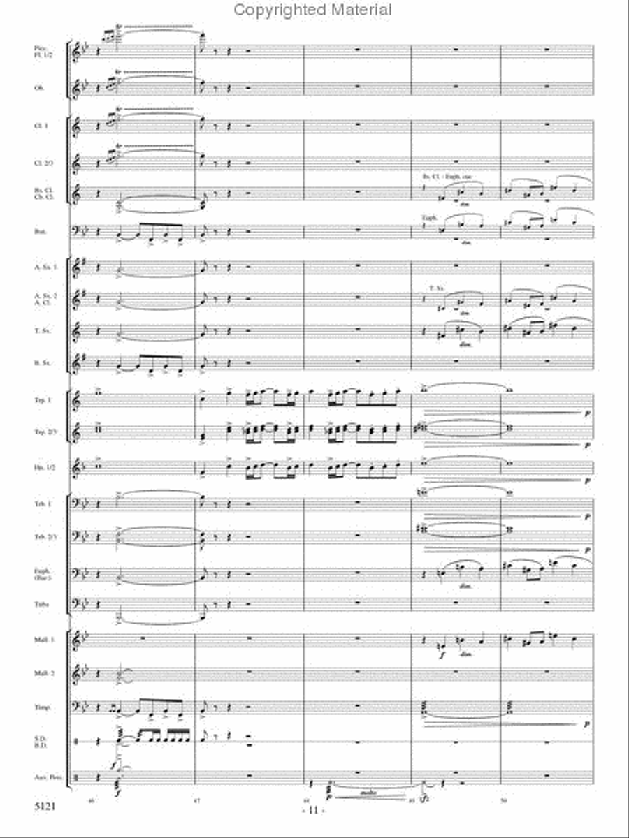 Rise of the Firebird Concert Band scores gallery preview page 10