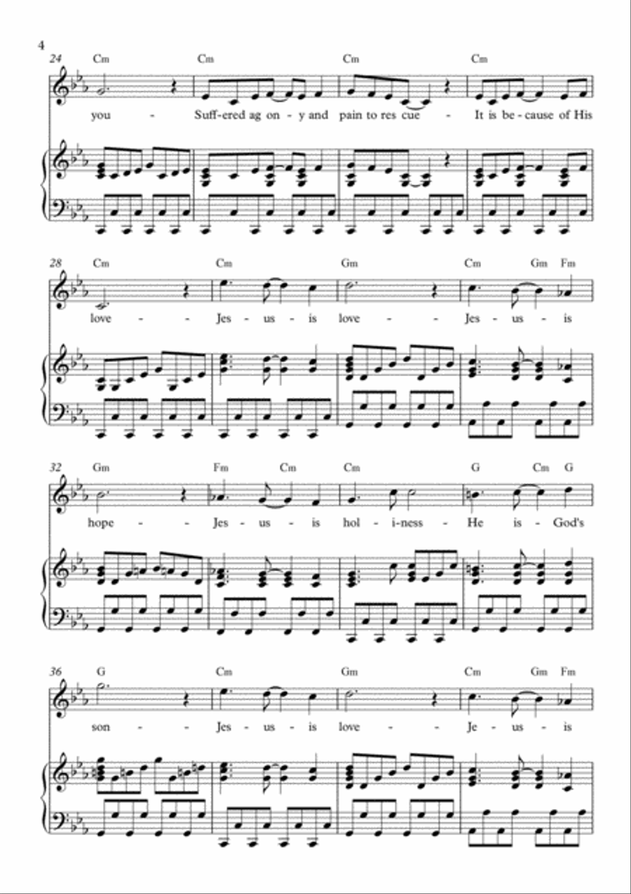 Jesus Is Love Jesus Is Love Voice scores gallery preview page 4
