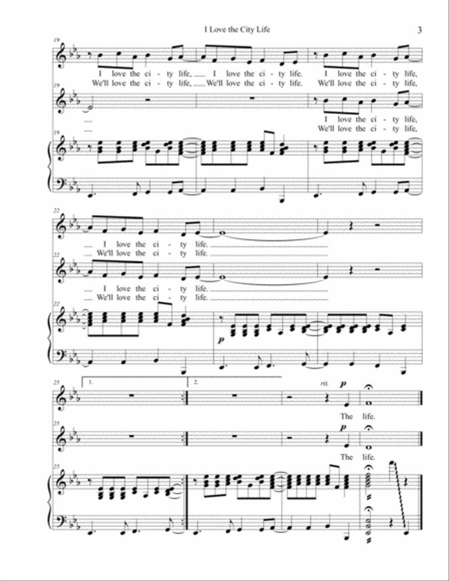 The Tale of the City Mouse and the Country Mouse - SCORE