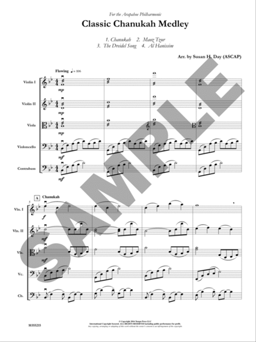 Classic Hanukkah Medley Classic Hanukkah Medley Orchestra scores gallery preview page 2