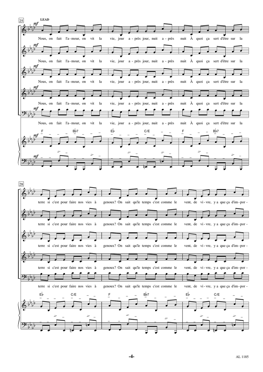 Les Rois Du Monde Choir scores gallery preview page 4