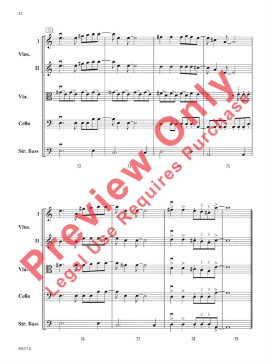Ride the Wind String Orchestra scores gallery preview page 13