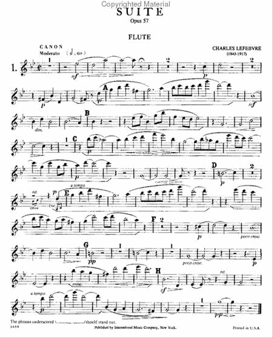 Suite, Opus 57 For Flute, Oboe, Clarinet, Horn & Bassoon Woodwind Quintet scores gallery preview page 2