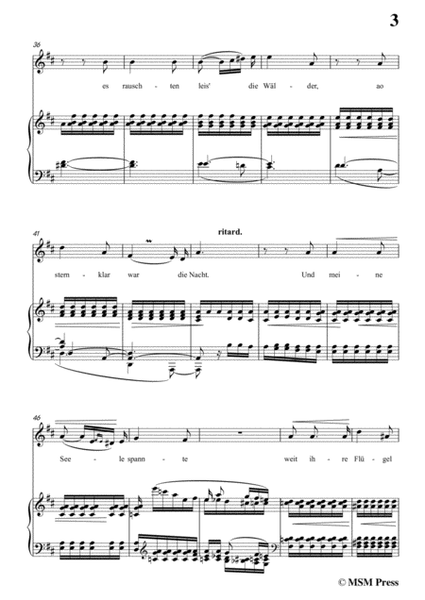 Schumann-Mondnacht,in D Major,for Voice and Piano image number null