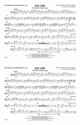 Escape (from Guardians of the Galaxy): Low Brass & Woodwinds #1 - Bass Clef