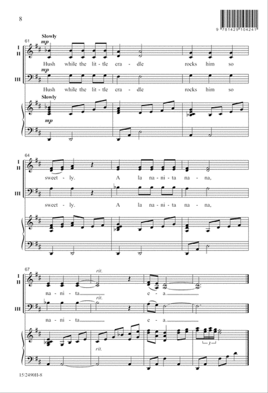 A la Nanita Nana 3-Part scores gallery preview page 8