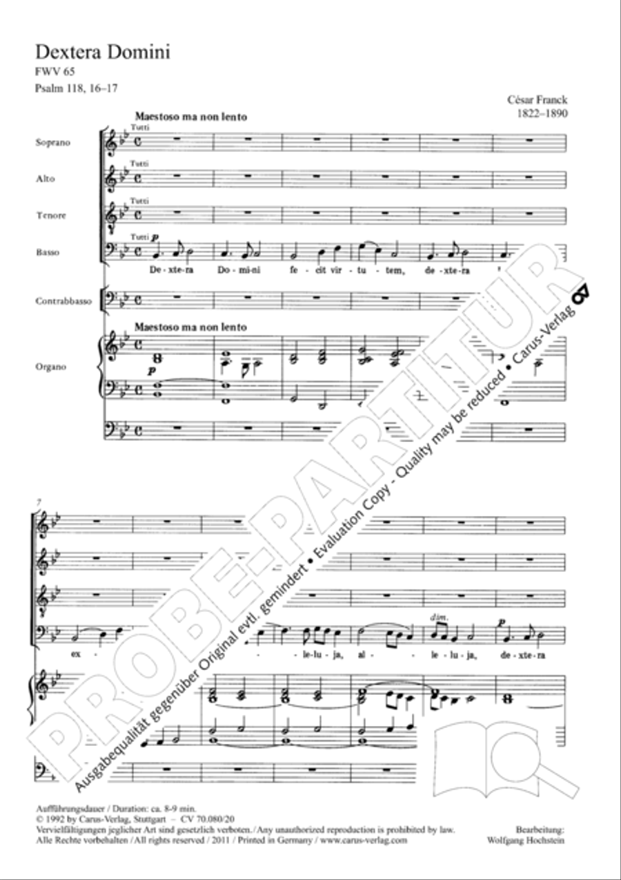Dextera Domini STB scores gallery preview page 2