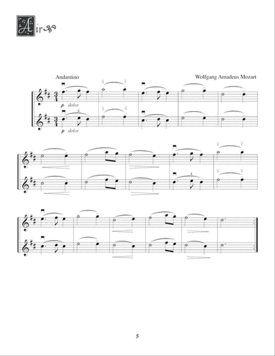 Easy Duets for Violin String Duet scores gallery preview page 6