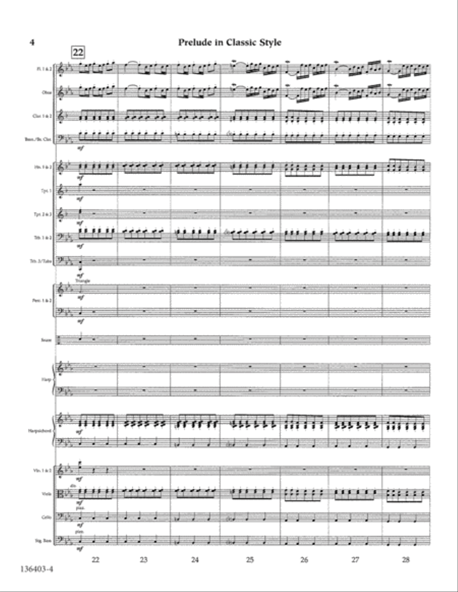 Prelude in Classic Style Prelude in Classic Style Orchestra scores gallery preview page 5