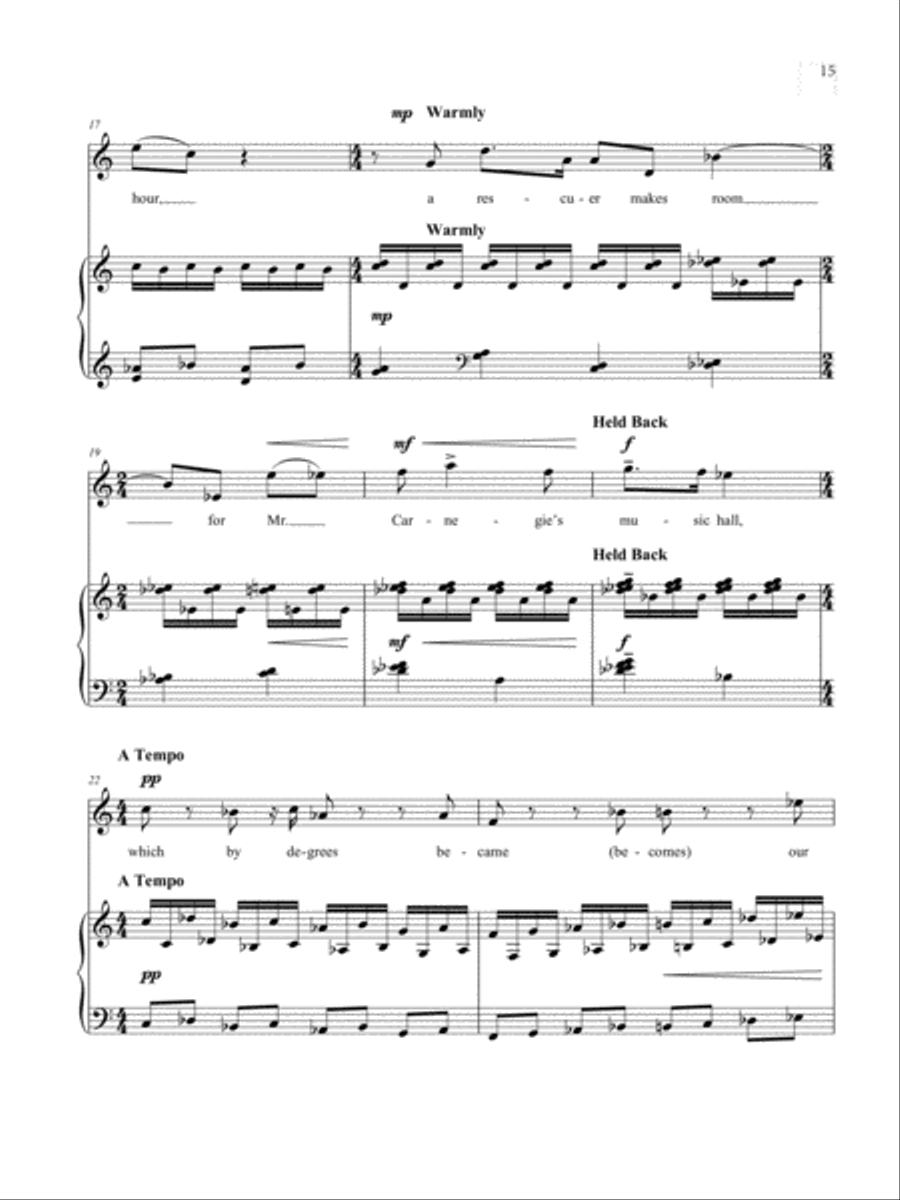 Carnegie Hall: Rescued Soprano Voice scores gallery preview page 4