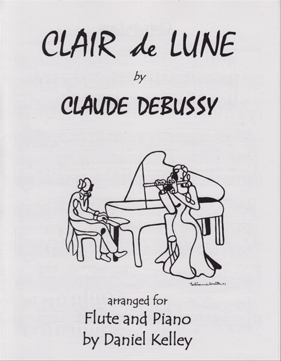 Clair de Lune for Flute and Piano Flute Solo scores gallery preview page 1