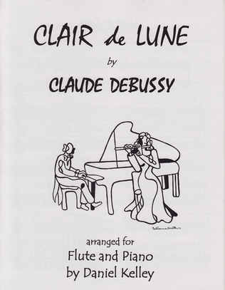 Book cover for Clair de Lune for Flute and Piano