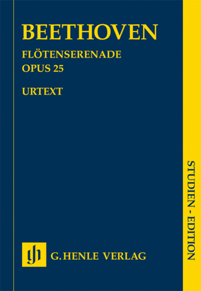 Book cover for Serenade for Flute, Violin and Viola in D Major, Op. 25