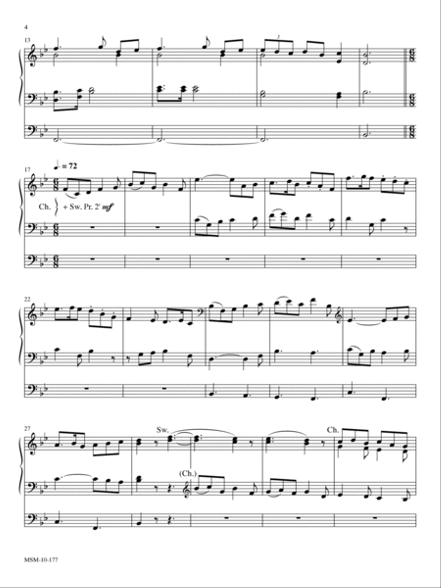 Six Voluntaries for Organ, Set 1 Organ scores gallery preview page 4