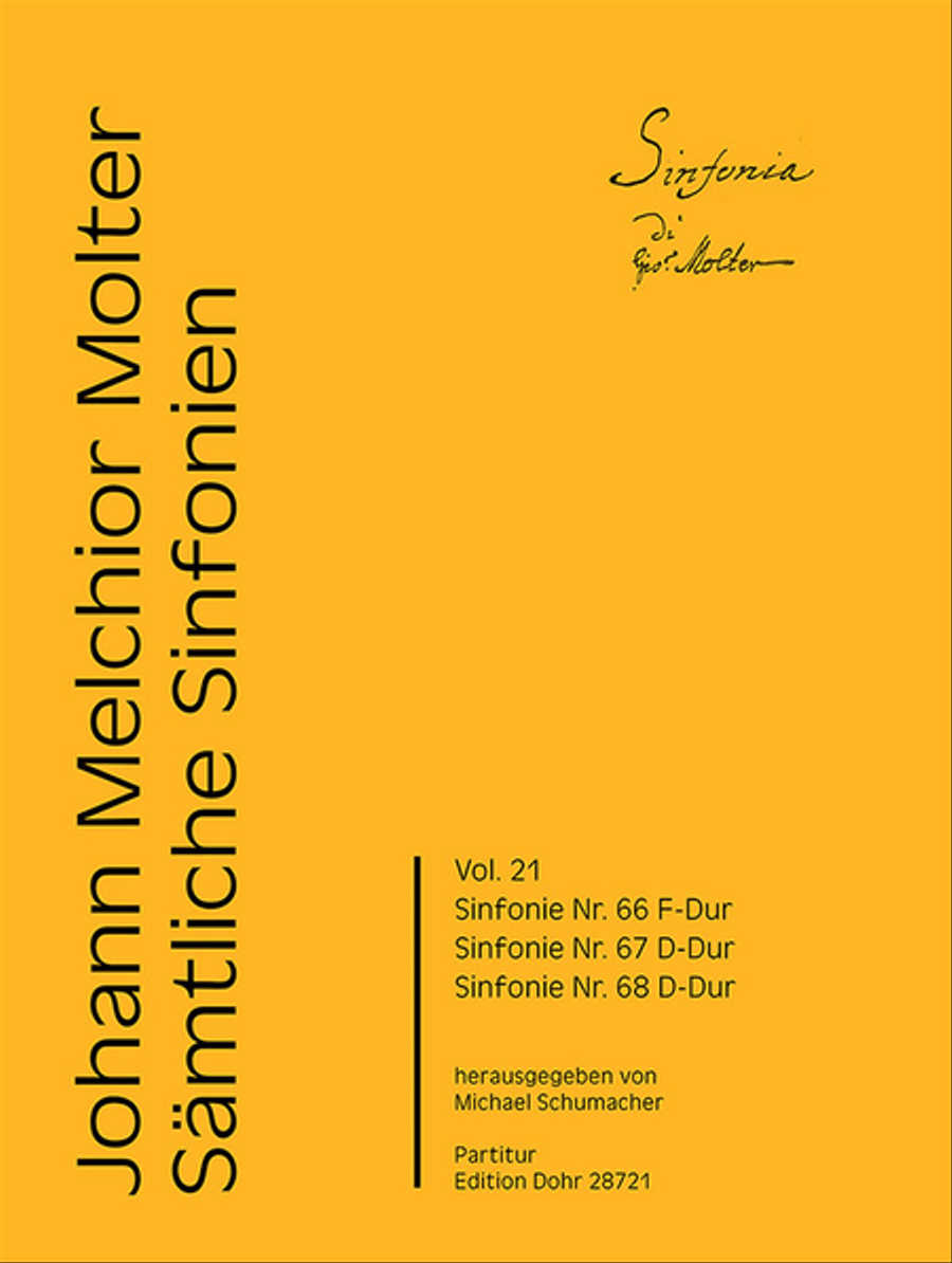 Sinfonien Nr. 66, 67 & 68 Orchestra scores gallery preview page 1