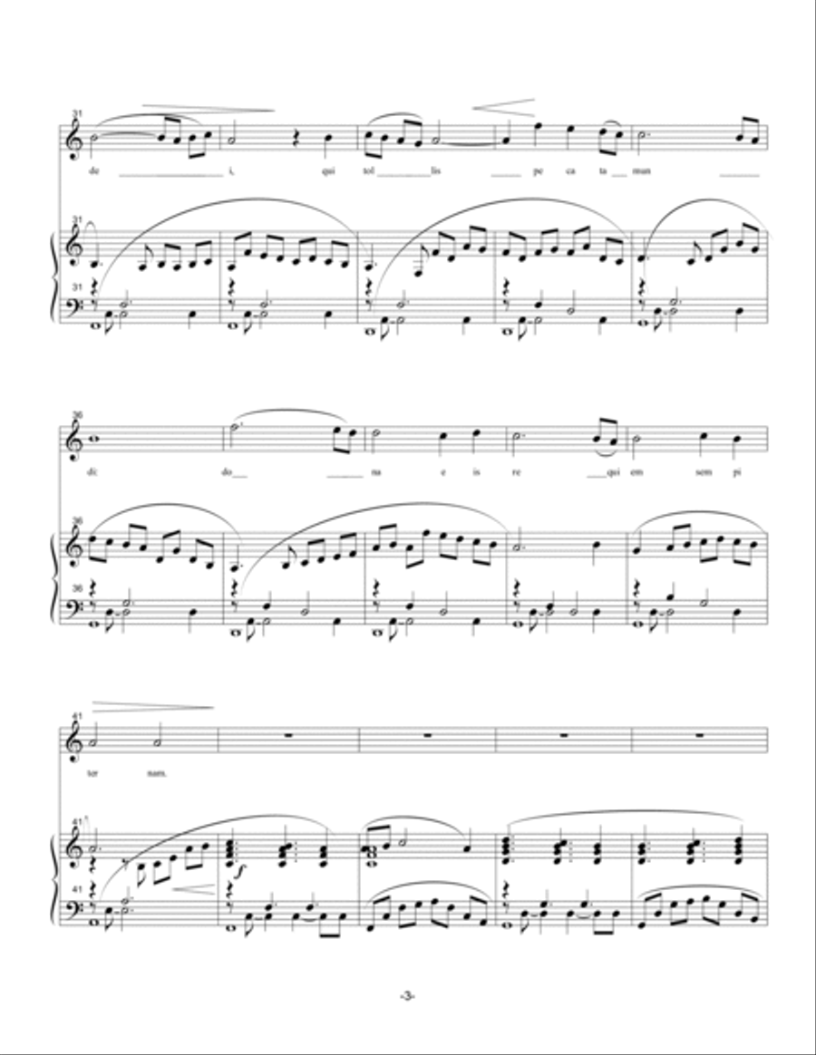 Agnus Dei Voice scores gallery preview page 3