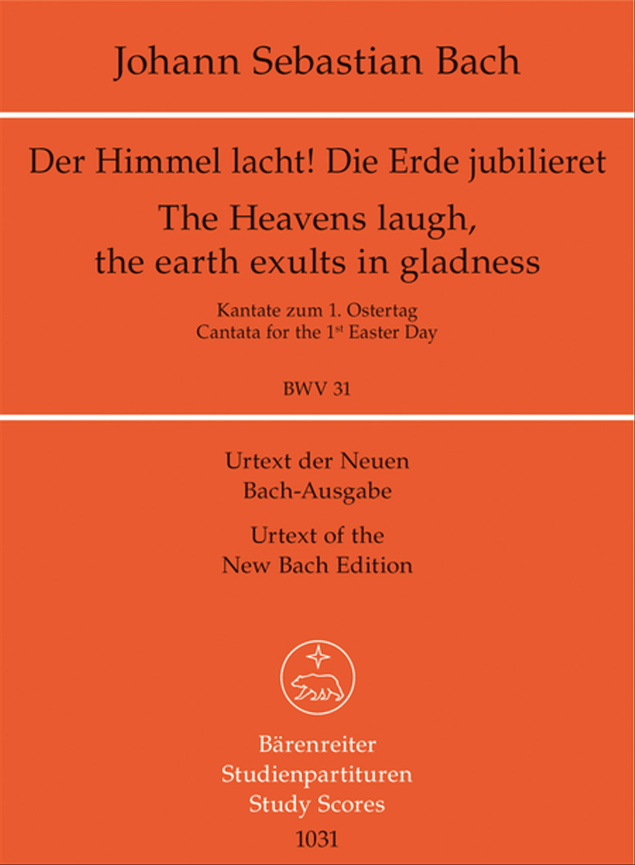 The Heavens laugh, the earth exults in gladness, BWV 31 Mixed Choir scores gallery preview page 1