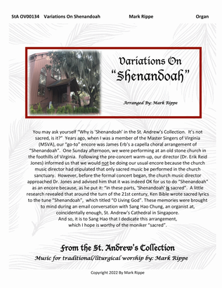 Book cover for Variations on "Shenandoah" (StA OV00134)