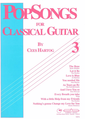 Popsongs For Classical Guitar 3