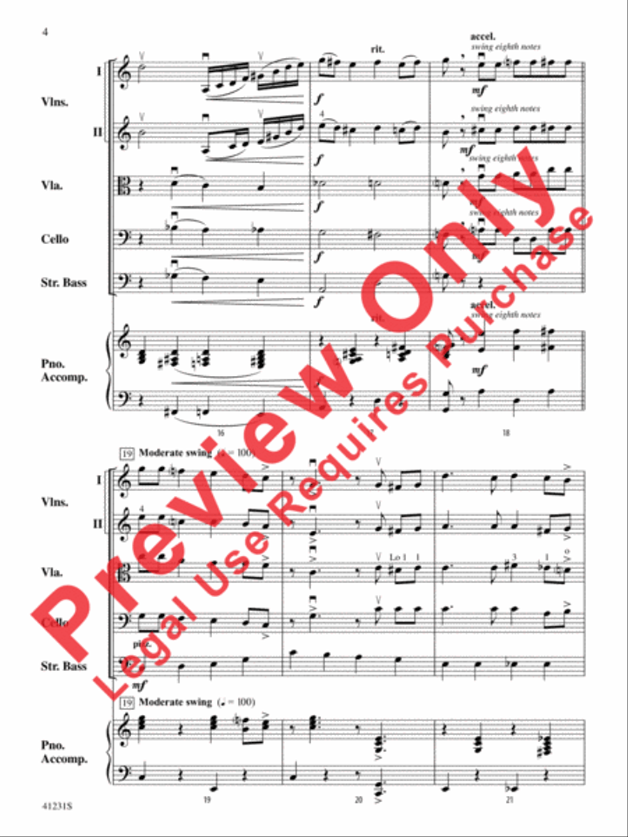Let It Snow! Let It Snow! Let It Snow! String Orchestra scores gallery preview page 5