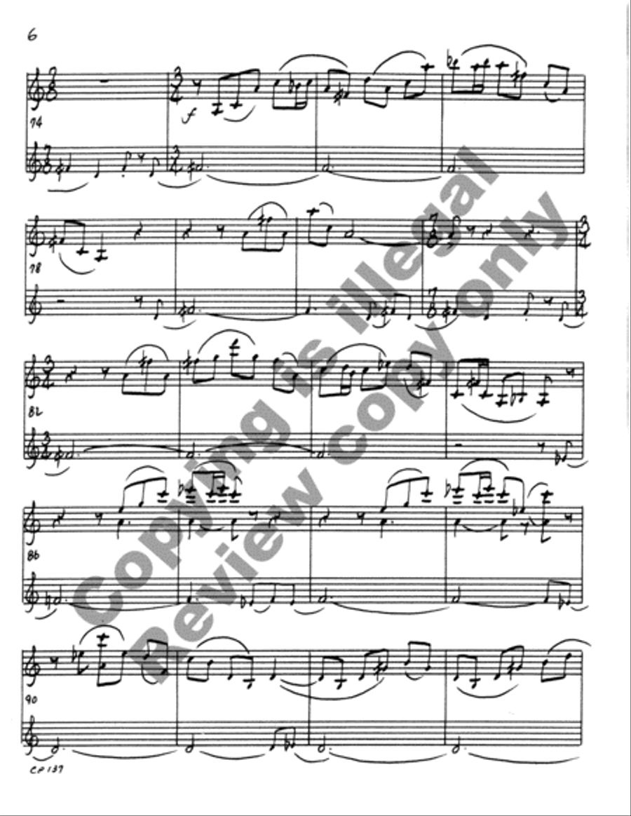 Invention for Violin & Tape Violin Solo scores gallery preview page 17